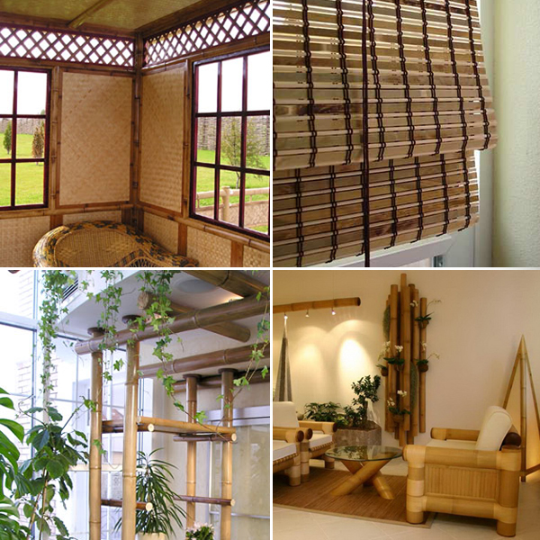 Использование декоративных элементов из бамбука в интерьере